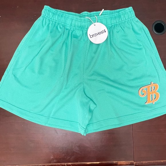 Bravest Studios B$ Teal/Orange Shorts Size XXL Brand New with Bag